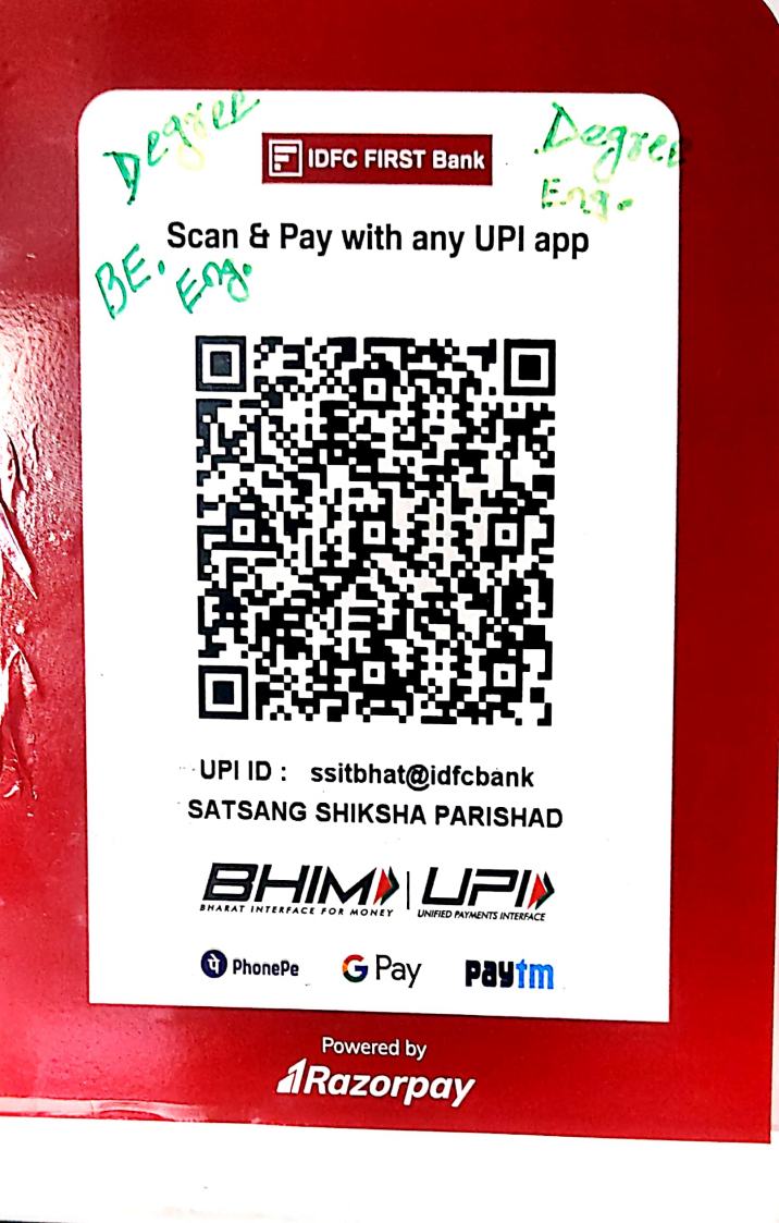 B.E. Program Fee Payment QR