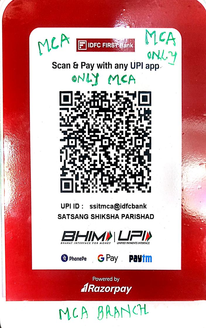 MCA Program Fee Payment QR